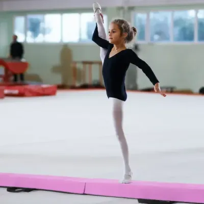 210 cm gymnastická kladina skladacia gymnastická kladina protišmyková kladina do 73 kg fialová