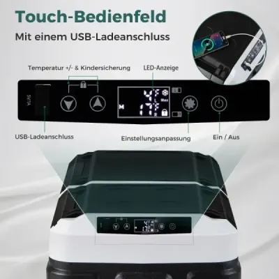 12V chladnička do auta s 2 chladiacimi zónami 40L prenosná mraznička s kompresorom (-20℃~20℃)
