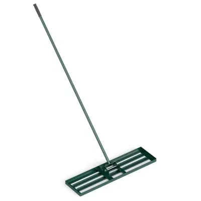 Vyrovnávacie hrable na trávnik s ergonomickou rukoväťou na zem 91 x 25 cm Zelené