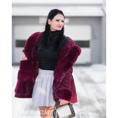 Dámska zimná bunda parka MODA793 karamelová