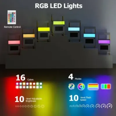 Moderný nočný stolík s LED osvetlením a hornou odkladacou plochou Odkladací stolík Konferenčný stolík Nočný stolík Biely