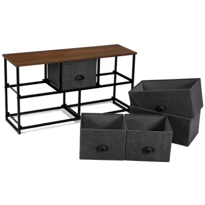 Úložná jednotka s 5 zásuvkami Horizontálna komoda v tvare kocky 100 x 30 x 53,5 cm