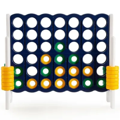 Obrovská herná súprava 4 v rade pre deti a dospelých 120 x 42 x 104 cm sivá + tmavomodrá