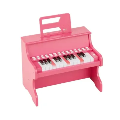 25-klávesové mini digitálne piano pre deti, elektrické piano s nastaviteľnou rýchlosťou, ružové