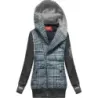 Dámska teplá mikina MODA611 tmavošedá