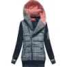 Dámska teplá mikina MODA611 tmavomodrá
