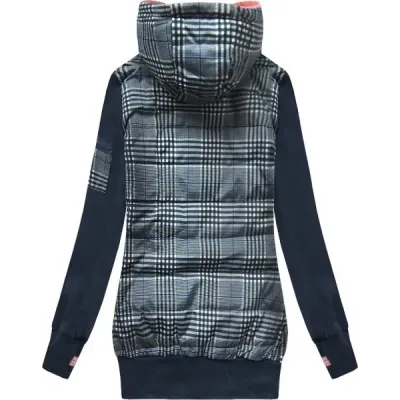 Dámska teplá mikina MODA611 tmavomodrá