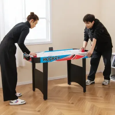 Elektrický stôl na vzdušný hokej s LED tabuľou výsledkov 130 x 61 x 76 cm