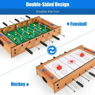 2 v 1 multifunkčný stolný futbal a vzdušný hokej obsahuje všetko príslušenstvo pre dospelých a deti, zelená