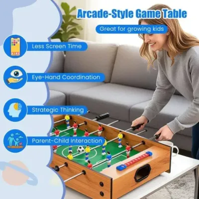 2 v 1 multifunkčný stolný futbal a vzdušný hokej obsahuje všetko príslušenstvo pre dospelých a deti, zelená