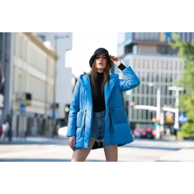 Dámska jarná bunda MODA -22 modrá