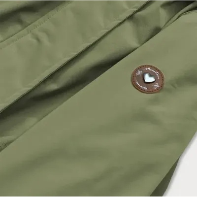 Dámska bunda s kapucňou MODA563 khaki