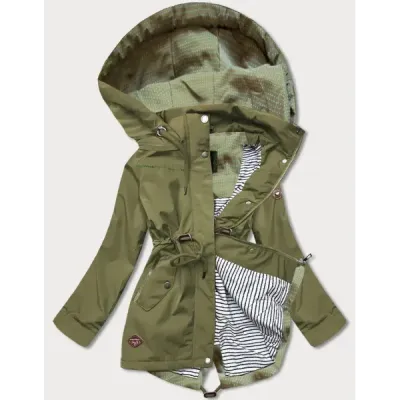 Dámska prechodná bunda parka MODA561 khaki