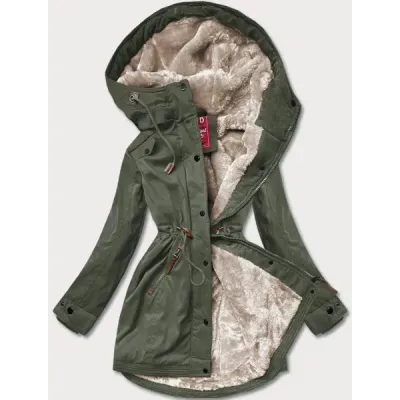 Dámska zimná bunda parka MODA2M21A93 khaki