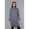 Dlhá dámska tepláková mikina MODA0005 tmavošedá