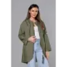 Dámska asymetrická tunika MODA8117 khaki