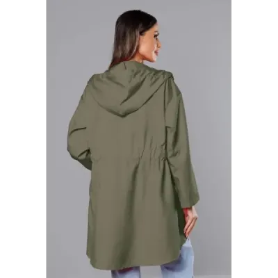 Dámska asymetrická tunika MODA8117 khaki