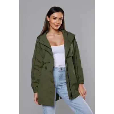 Dámska jarná bunda MODA8119 khaki