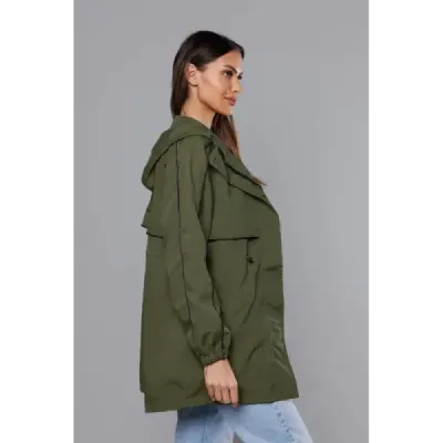 Dámska jarná bunda MODA8119 khaki