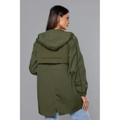 Dámska jarná bunda MODA8119 khaki