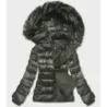Dámska zimná bunda MODA0129 khaki