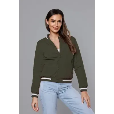 Dámska bunda typu bombera MODA9070 army