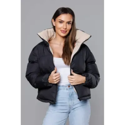 Dámska prechodná bunda PUFFER MODA3115 čierna