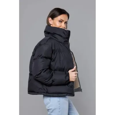 Dámska prechodná bunda PUFFER MODA3115 čierna