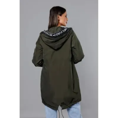 Tenká dámska prechodná bunda MODA1811BIG khaki