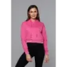 Krátka dámska mikina MODA939 ružová