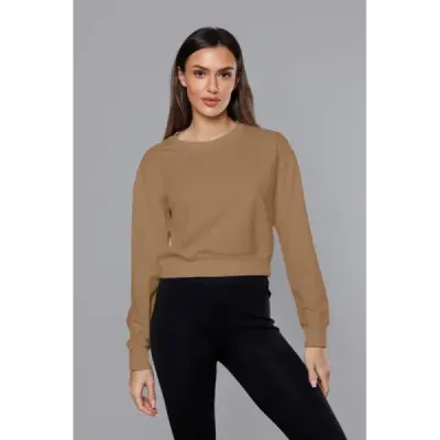 Dámska tenká mikina MODA938 cappuccino