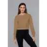 Dámska tenká mikina MODA938 cappuccino