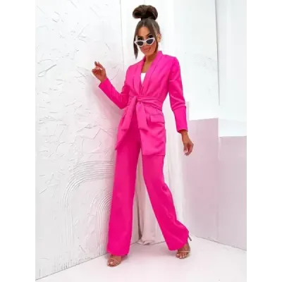 Dámsky elegantný set sako + nohavice  MODA8167 fuksia