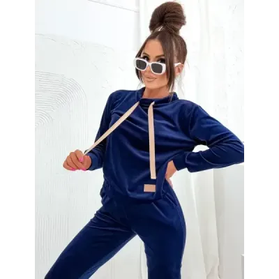 Dámsky velúrový komplet MODA637 granatowá