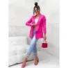 Dámske klasické sako MODA8259 fuksia