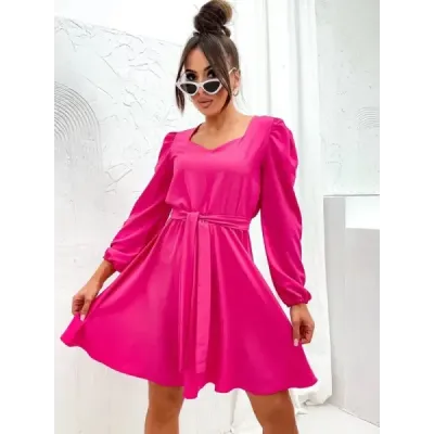 Dámske elegantné šaty MODA8249 fuksia