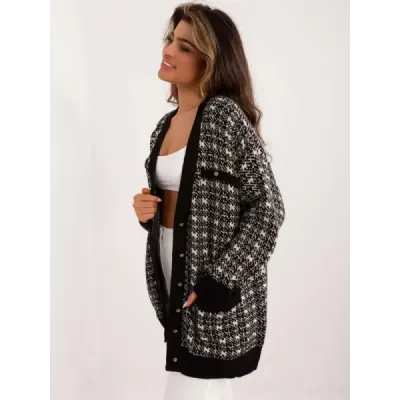 Dámsky oversize kardigan MODA0533 čierny