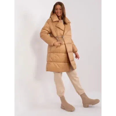 Lahká dámska zimná bunda MODA8310 camel