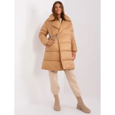 Lahká dámska zimná bunda MODA8310 camel