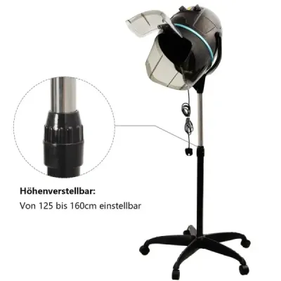 Costway Profi Haartrockner Trockenhaube Haartrockenhaube Salon Friseur Standfuß Höhenverstellbar