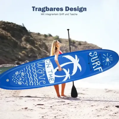 SUP Board Inflatable Stand Up Board Paddle Board tmavomodrý S