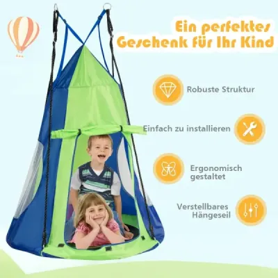 Detská hojdačka Nest Swing Max. Nosnosť 150 kg Priemer 100 cm-ružová