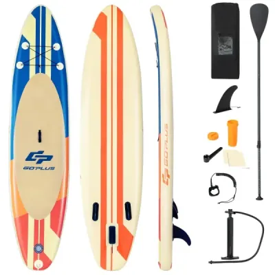 Nafukovací paddleboard čln Stand-Up Surfboard 335 x 76 x 15 cm Pruhový vzor Farebné