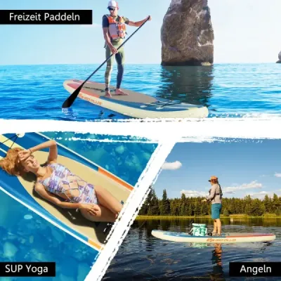 Nafukovací paddleboard čln Stand-Up Surfboard 335 x 76 x 15 cm Pruhový vzor Farebné