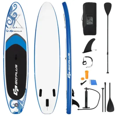 Nafukovacia stojaca doska na paddle board stojaca doska s ovládaním surfovania 325/335 x 76 x 16 cm Blue-M