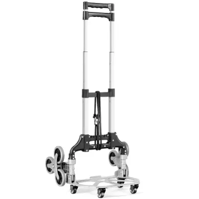 Prenosný skladací ručný vozík Hand Truck Transport Trolley Sack Truck Black + Silver