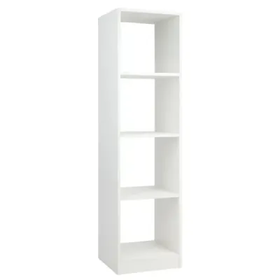 Costway Eckregal 142 cm Schmales Bücherregal 38 x 33 x 142 cm Weiß