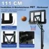 Basketbalový stojan 245-305 cm výškovo nastaviteľný basketbalový kôš so stojanom čierny