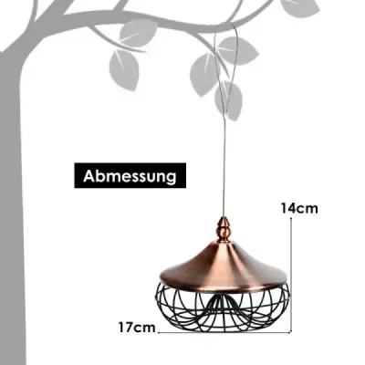 Vonkajšie kŕmidlo pre vtáky Závesné kŕmidlo pre voľne žijúce vtáky 17 x 17 x 14 cm