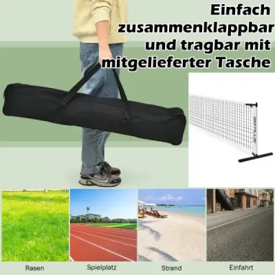 Prenosná sieť na pickleball s kovovými rúrkami silná polyesterová sieť a taška na prenášanie z oxfordskej tkaniny odolná voči poveternostným vplyvom športová sieť dlhá 670 cm